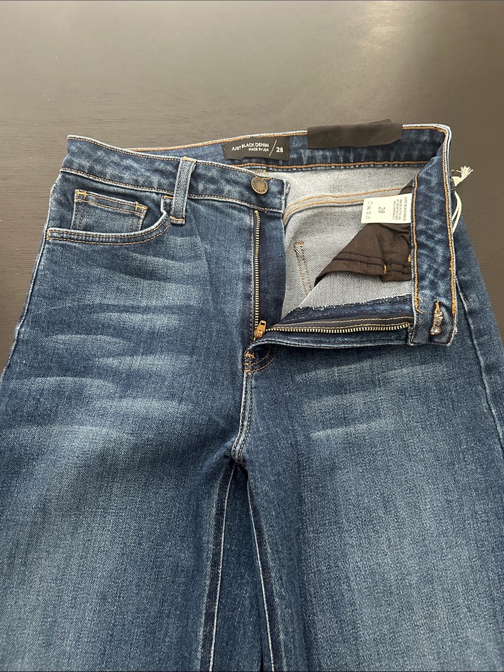 Just Black Wide-Leg Dark Wash Women's Jeans